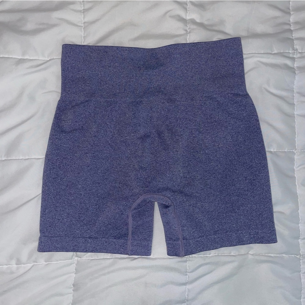 Blue Gray Biker Shorts